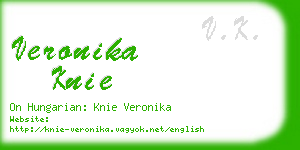 veronika knie business card